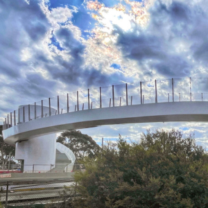 Pedestrian bridge at Medlow Bath
